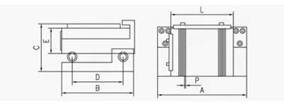 Piano magnetico permanente rettangolare in acciaio