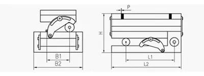 Piano magnetico permanente rettangolare in acciaio